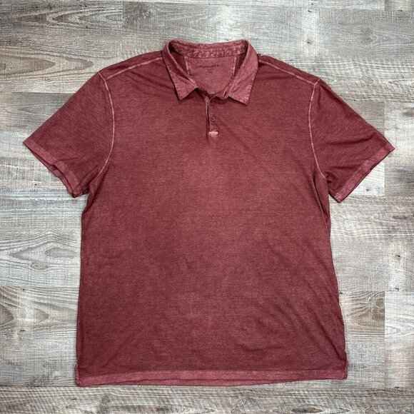 John Varvatos Other - John Varvatos Polo Shirt Men XXL Pink Acid Wash Pocket